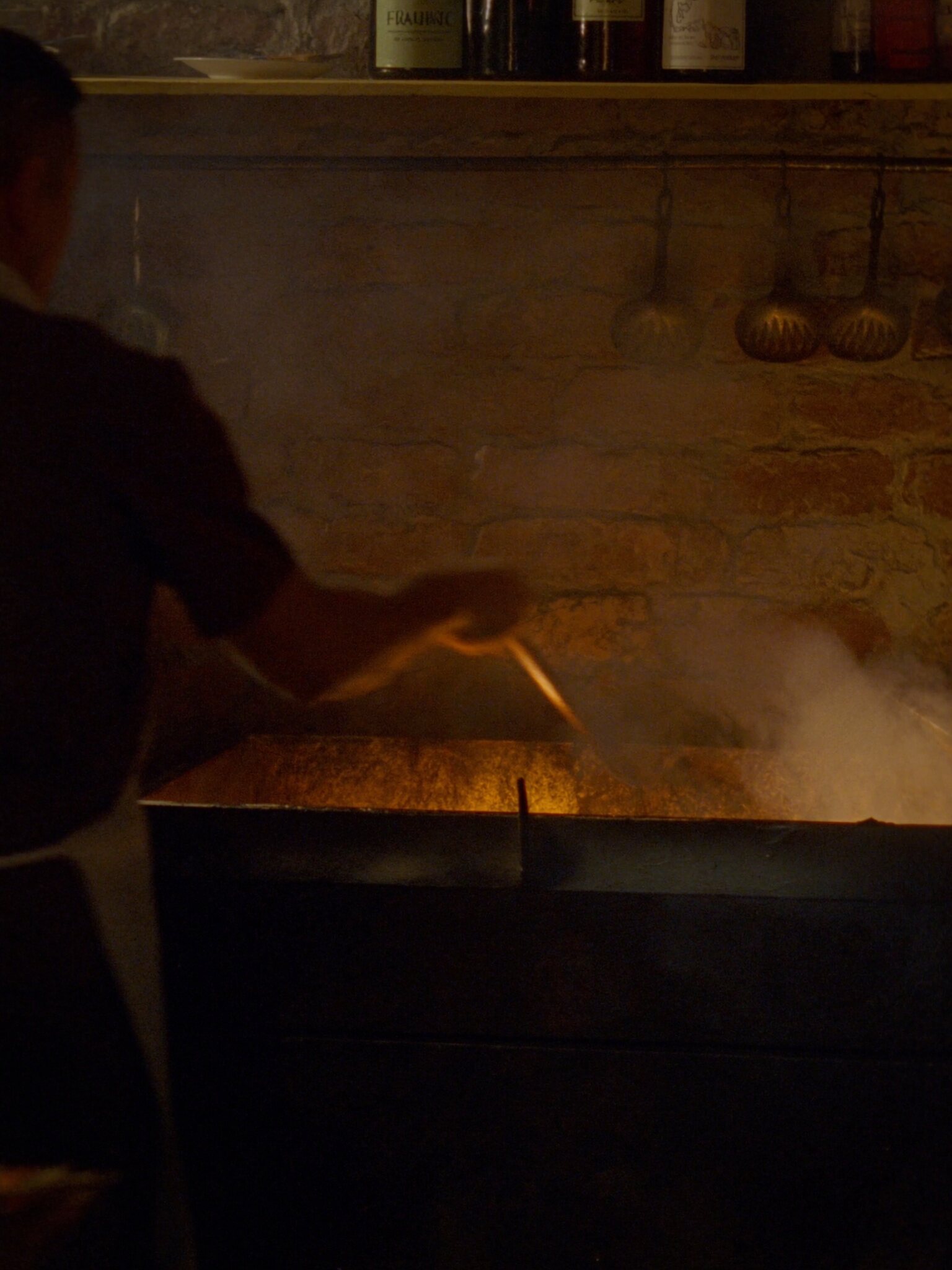 Fire at the parrilla