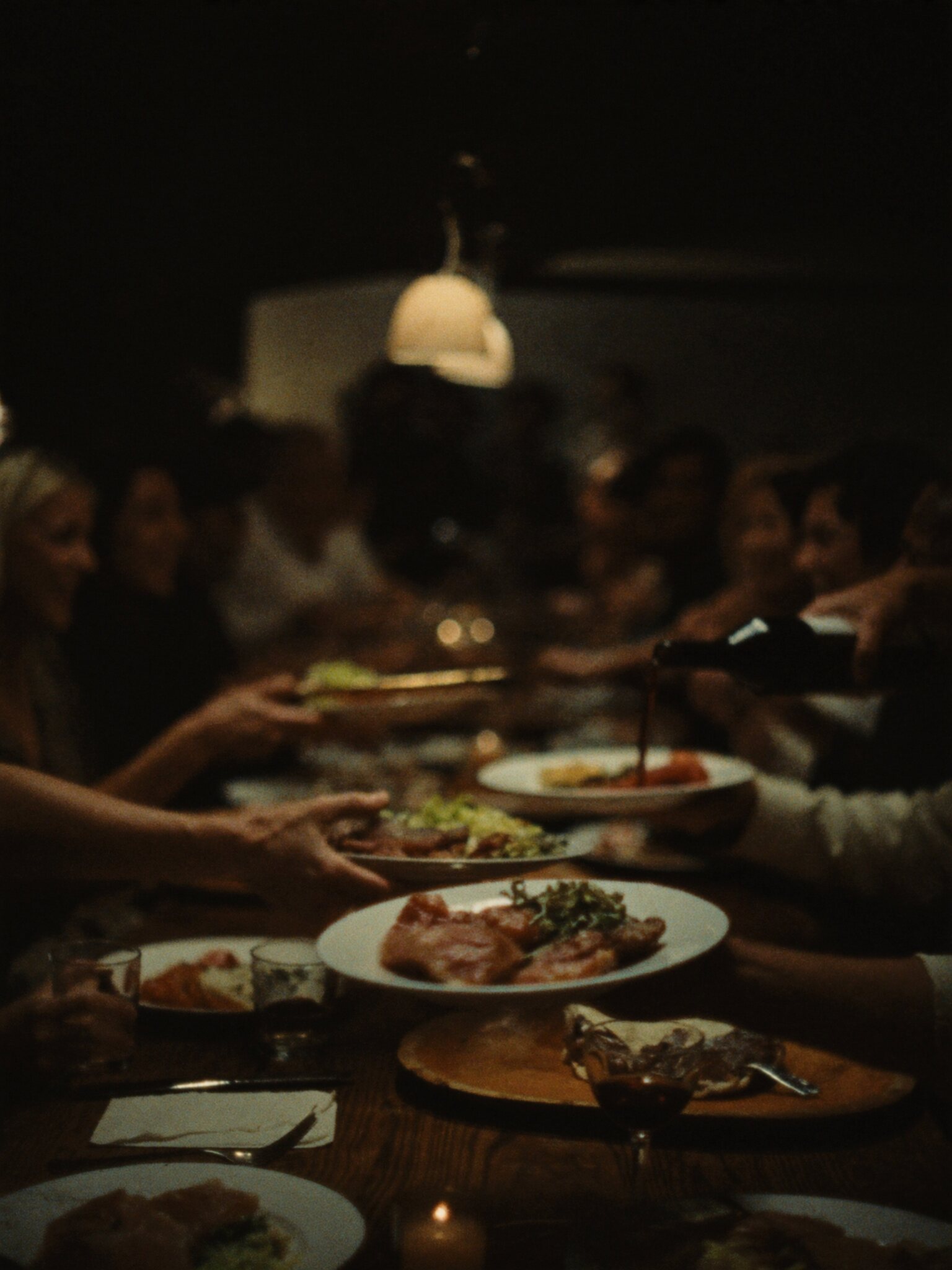 Plates passing at the mesa